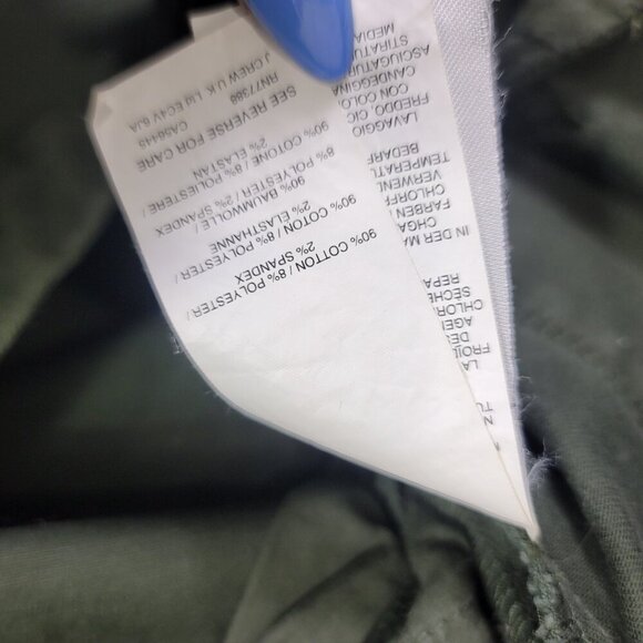 J. Crew Olive Green Dannie Women's Stretch Pant's w/ Zipper | Size 6 - Picture 3 of 9